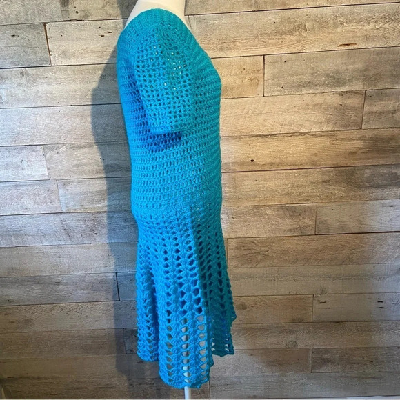 Vintage women’s handmade crocheted fit &‎ flare  dress - Picture 5 of 10